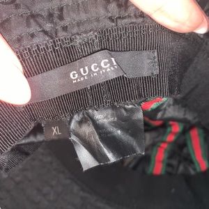 Black Gucci Bucket Hat size XL